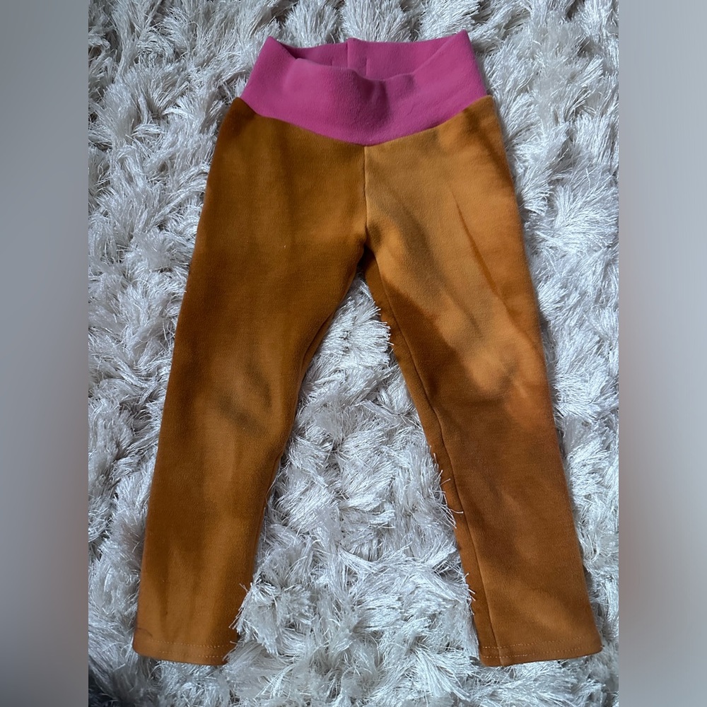 Humbird wool pants size 2 orange and pink EUC